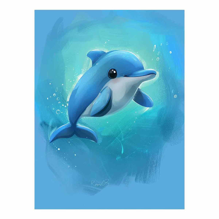  Cartoon Dolphin