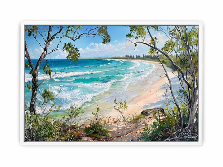 Noosaville Beach  Framed Print