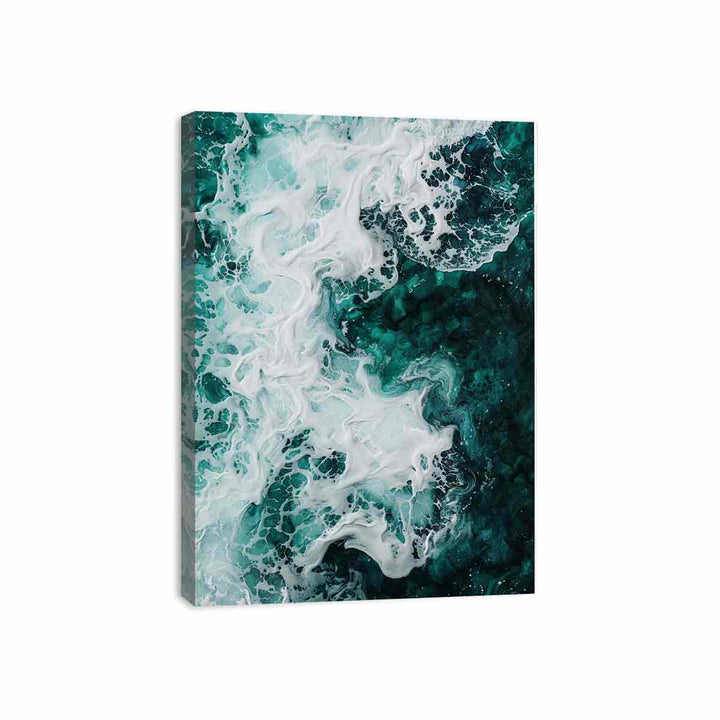 Teal Ocean Canvas Print