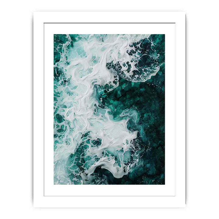 Teal Ocean Streched canvas