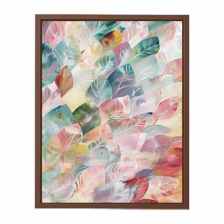 Pastel Leaves  Poster