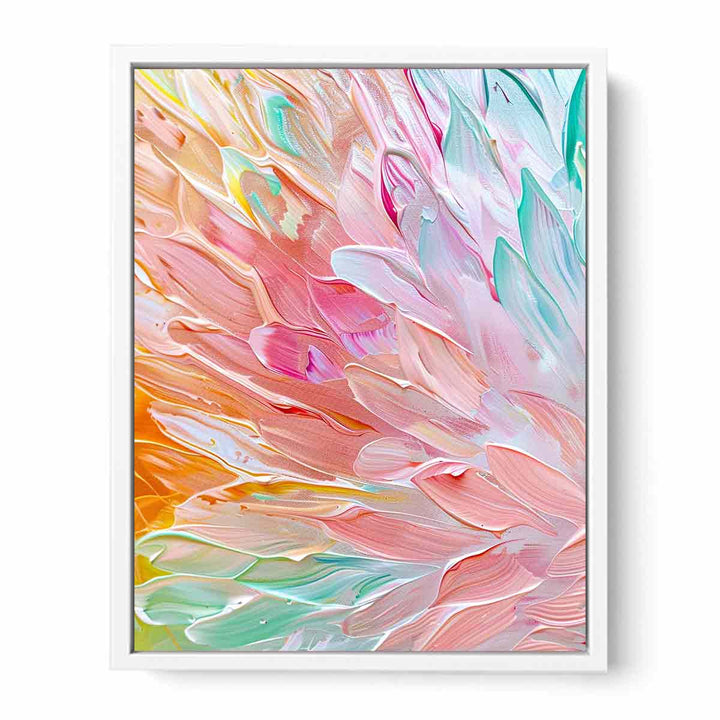 Pastel Strokes Framed Print