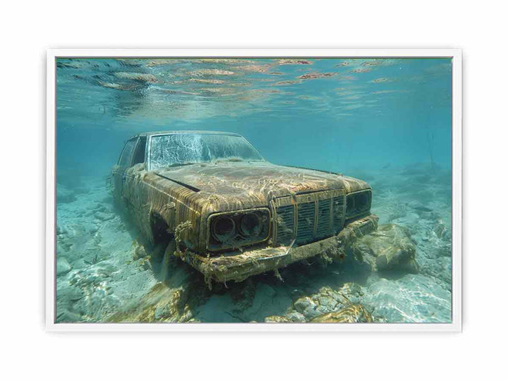 Underwater Car Framed Print