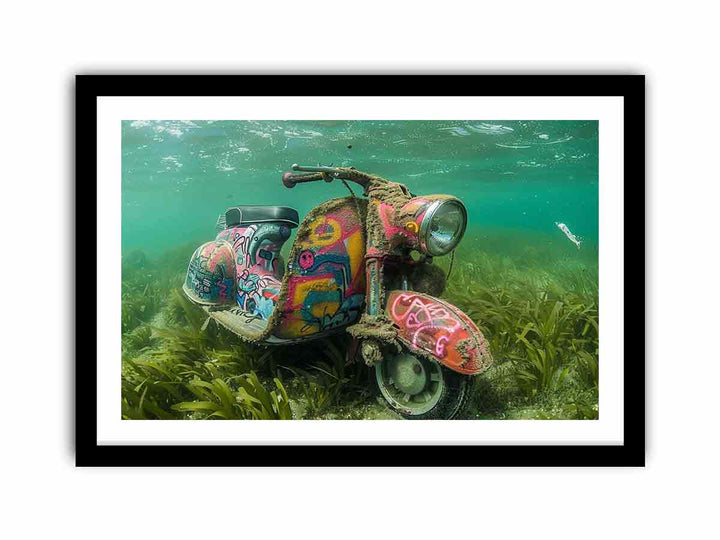 Underwater Scooter  Art Print