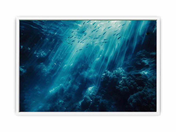 Underwater Click Framed Print