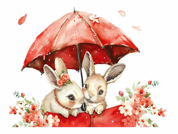 Watercolor Bunnies