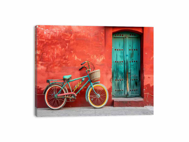 Bicycle In Mexico Canvas Print