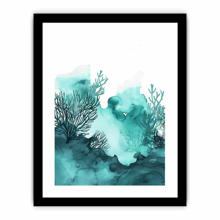 Teal Island  Art Print