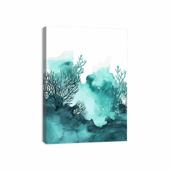 Teal Island Canvas Print