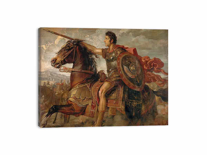 Alexander Riding In Triumph  Canvas Print