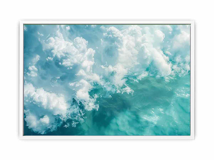 Teal Ocean  Framed Print