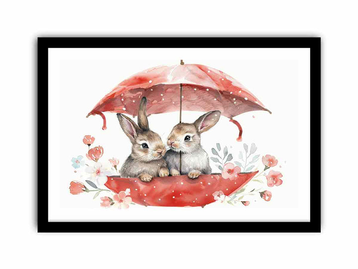 Baby Bunnies  Art Print