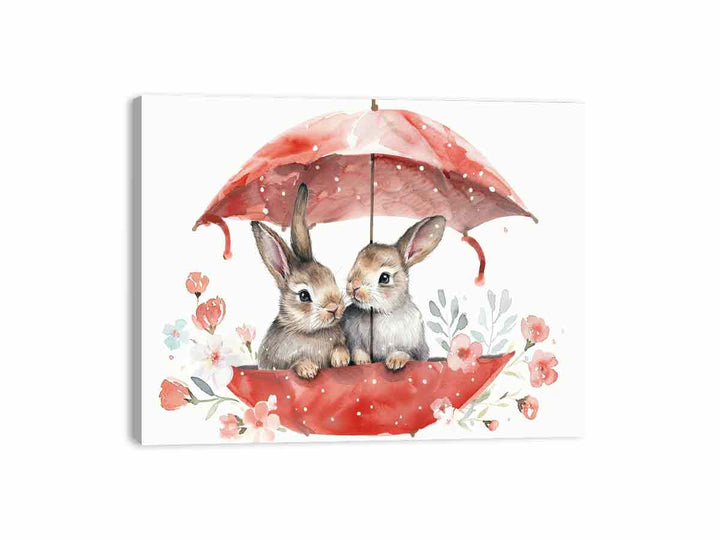 Baby Bunnies Canvas Print