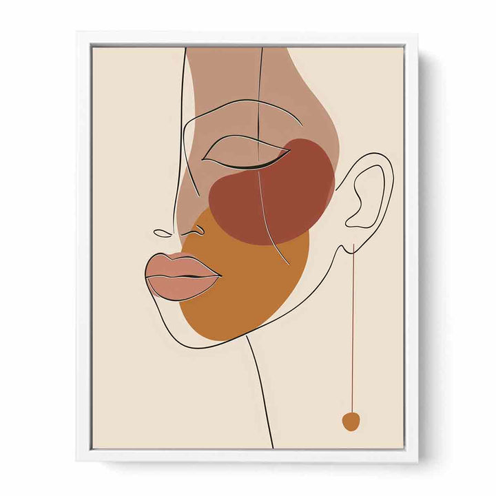 Abstract Face Framed Print