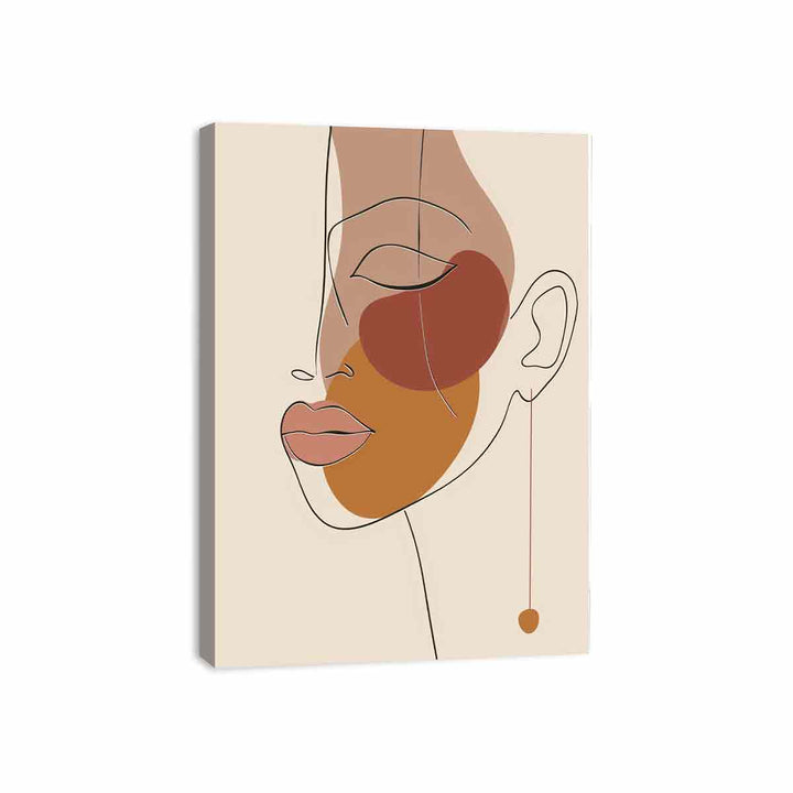 Abstract Face Canvas Print