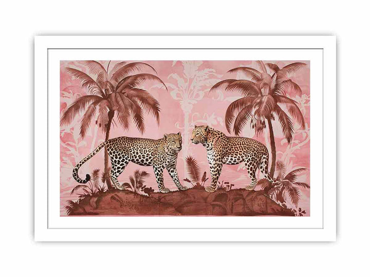 Two Leopards  Streched canvas