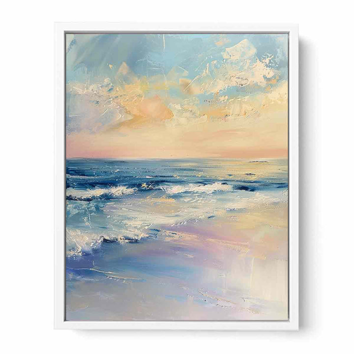 Calm Beacm  Framed Print