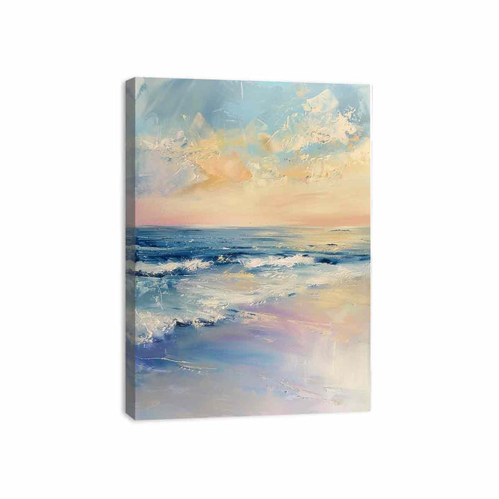 Calm Beacm  Canvas Print