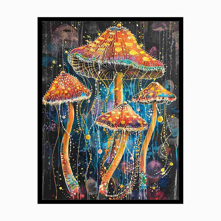 Jellyfish Mushroom  Painting