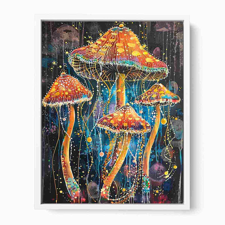 Jellyfish Mushroom Framed Print