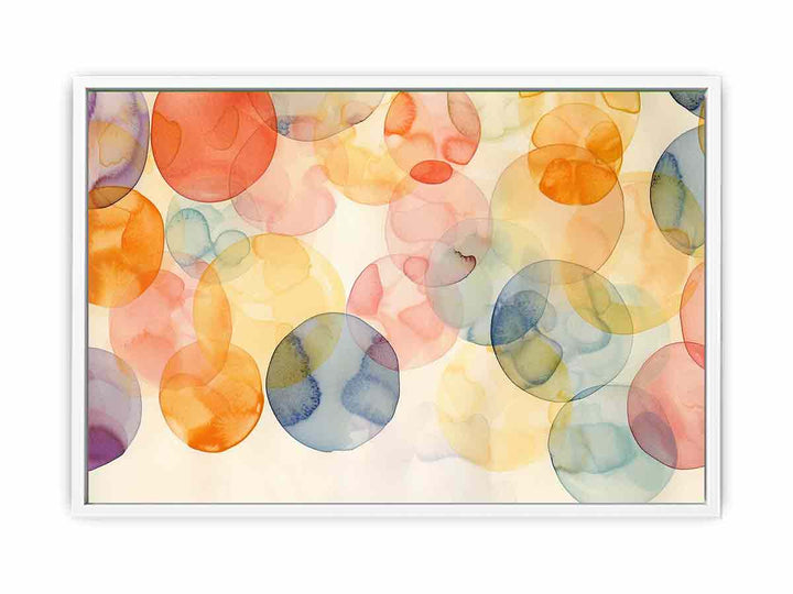 Watercolor Balls Framed Print