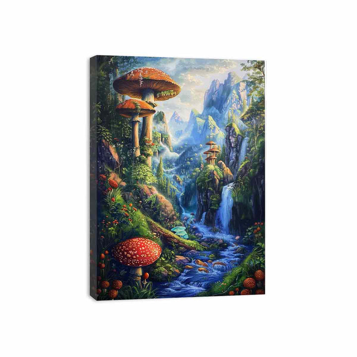 Mushroom Kingdom  Canvas Print