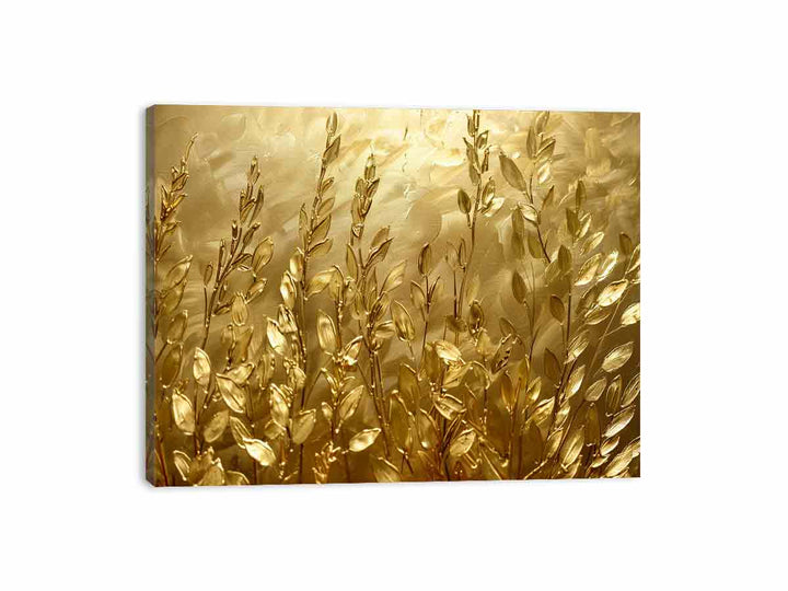 Gold Wildflowers Canvas Print