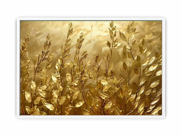 Gold Wildflowers Framed Print