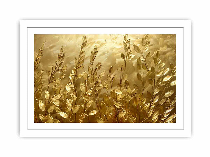 Gold Wildflowers Streched canvas