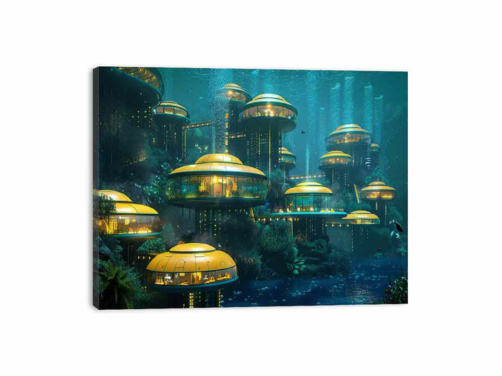 Underwater City Canvas Print