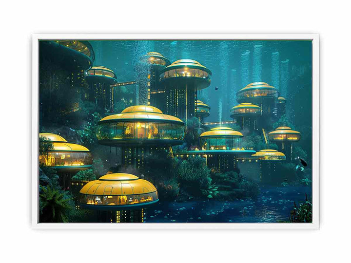 Underwater City Framed Print