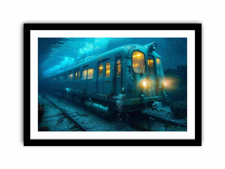 Underwater Train  Art Print