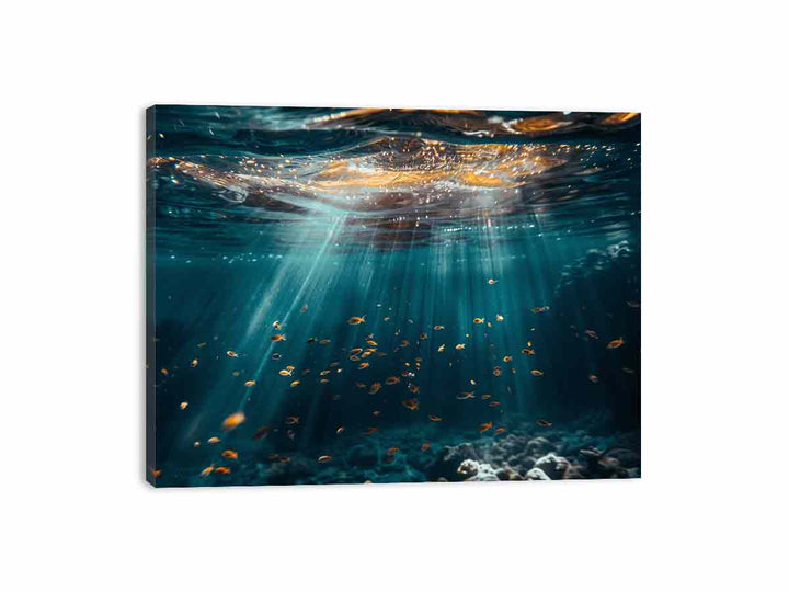 Underwater Scene Canvas Print