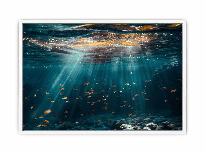 Underwater Scene Framed Print