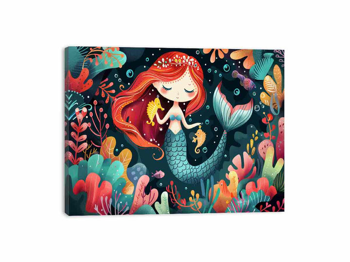 Mermaid Junior Canvas Print