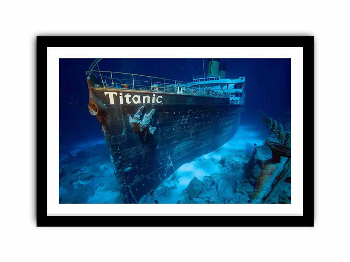 Titanic Underwater  Art Print