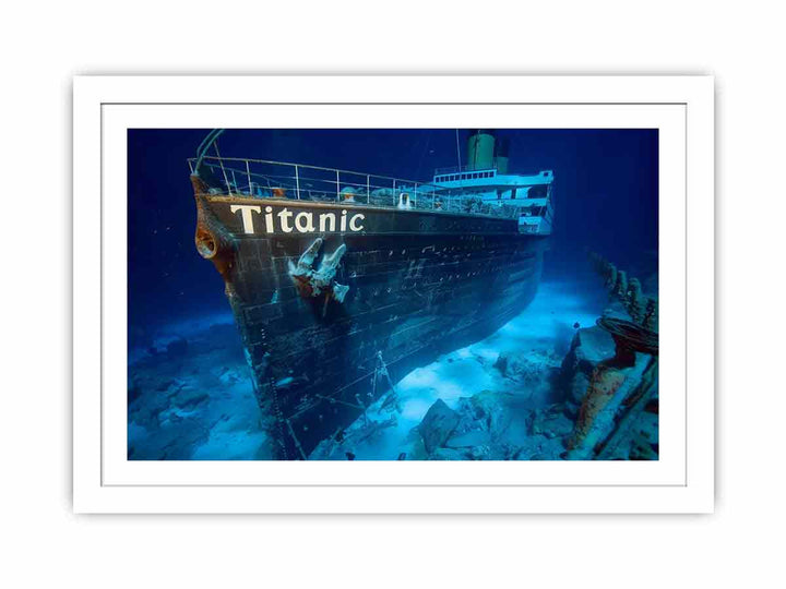 Titanic Underwater Streched canvas