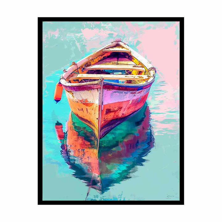 Pastel Boat  Painting