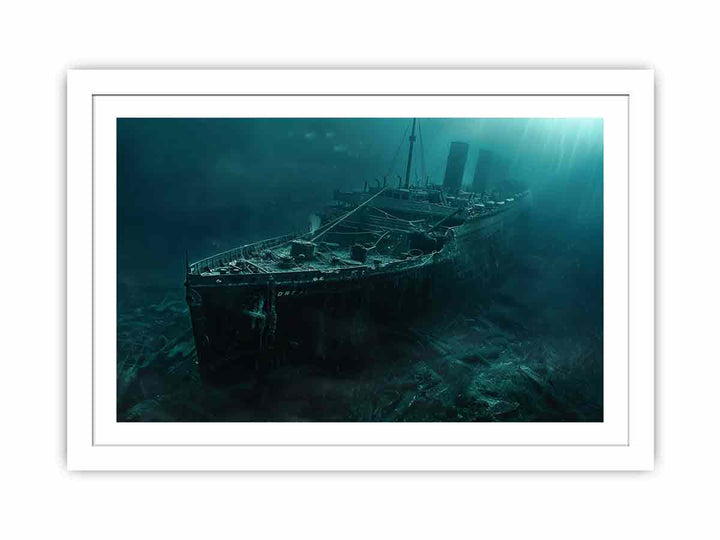 Underwater Ship Streched canvas