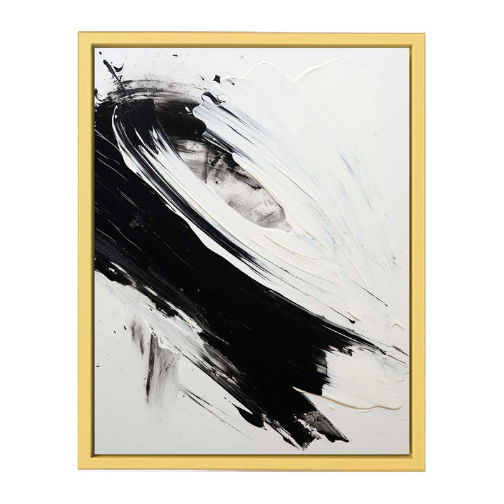 white black Abstract art print  Poster