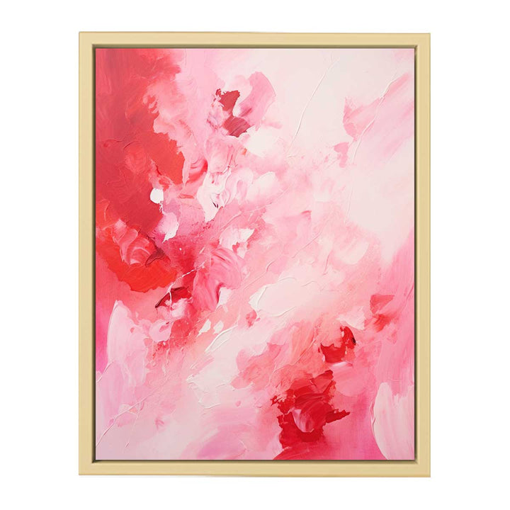 Pink Red Abstract Art Framed Print