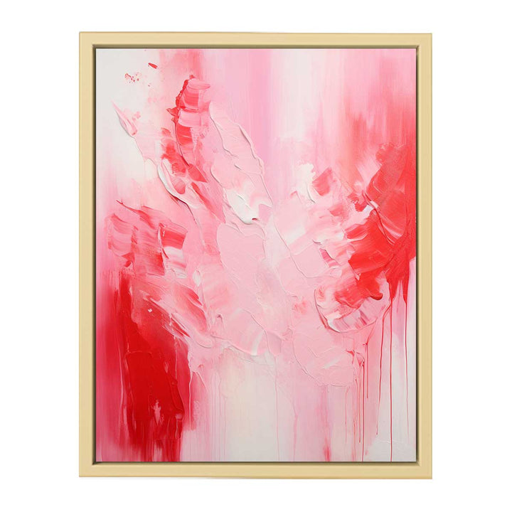 Pink Red Absract Painting Framed Print