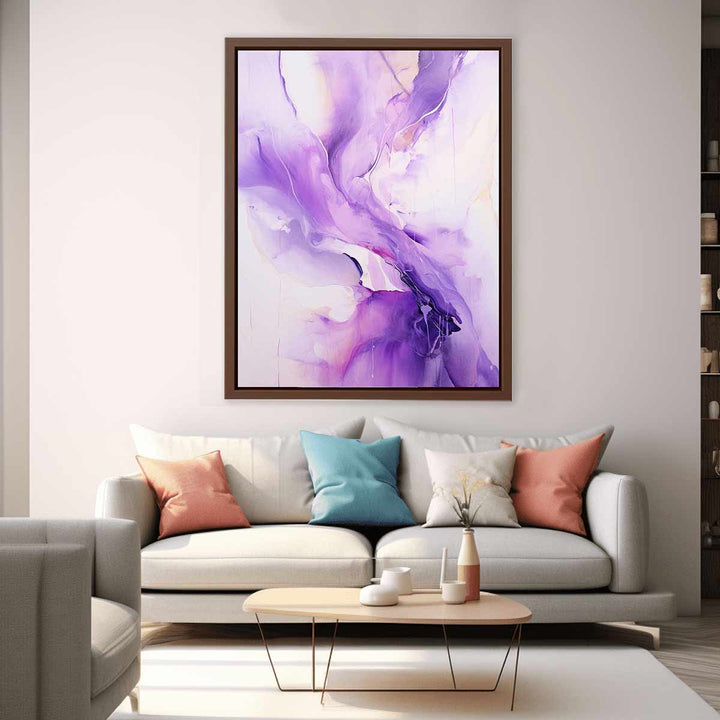 Purple  Absract Painting 