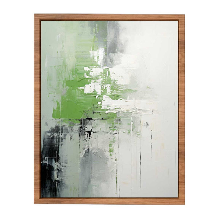 Green  Black Abstract Art  Painting