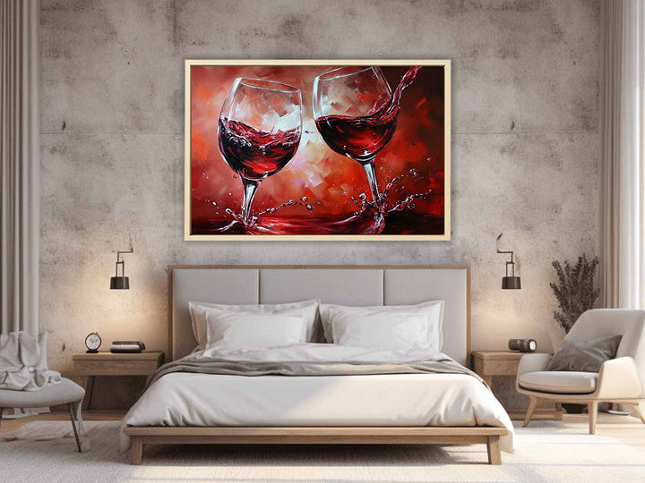 Red wine glass Painting