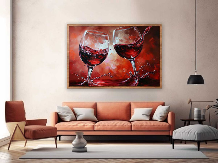 Red wine glass Painting