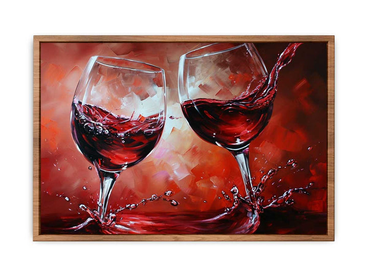 Red wine glass Painting