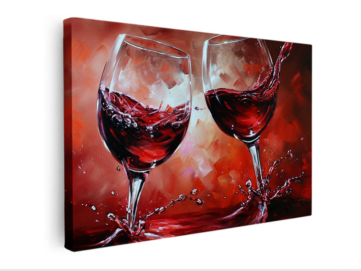 Red wine glass Painting