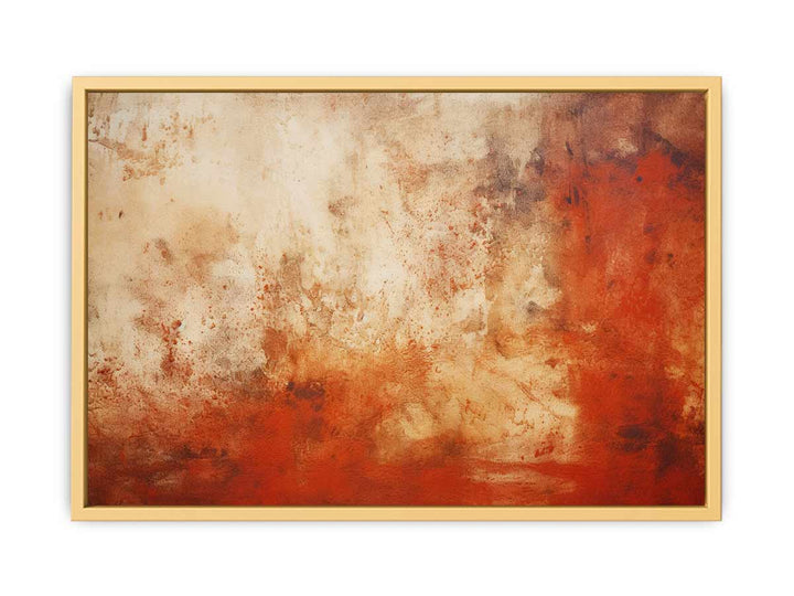 Brown Red Abstract Painting  Poster