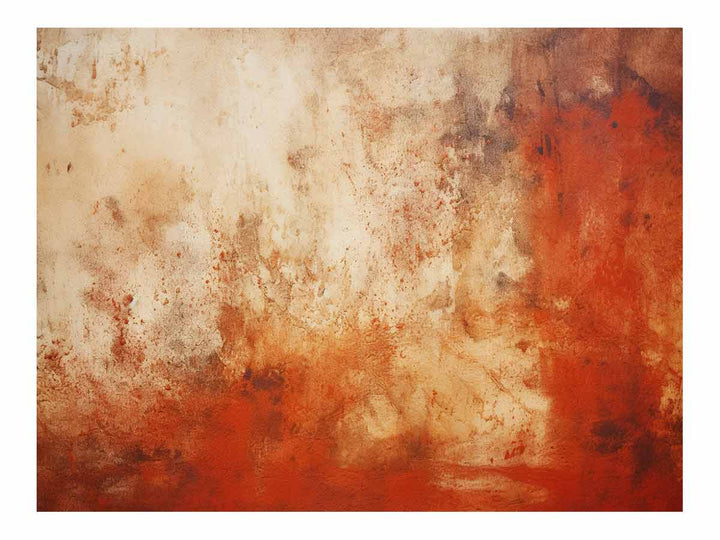 Brown Red Abstract Painting 